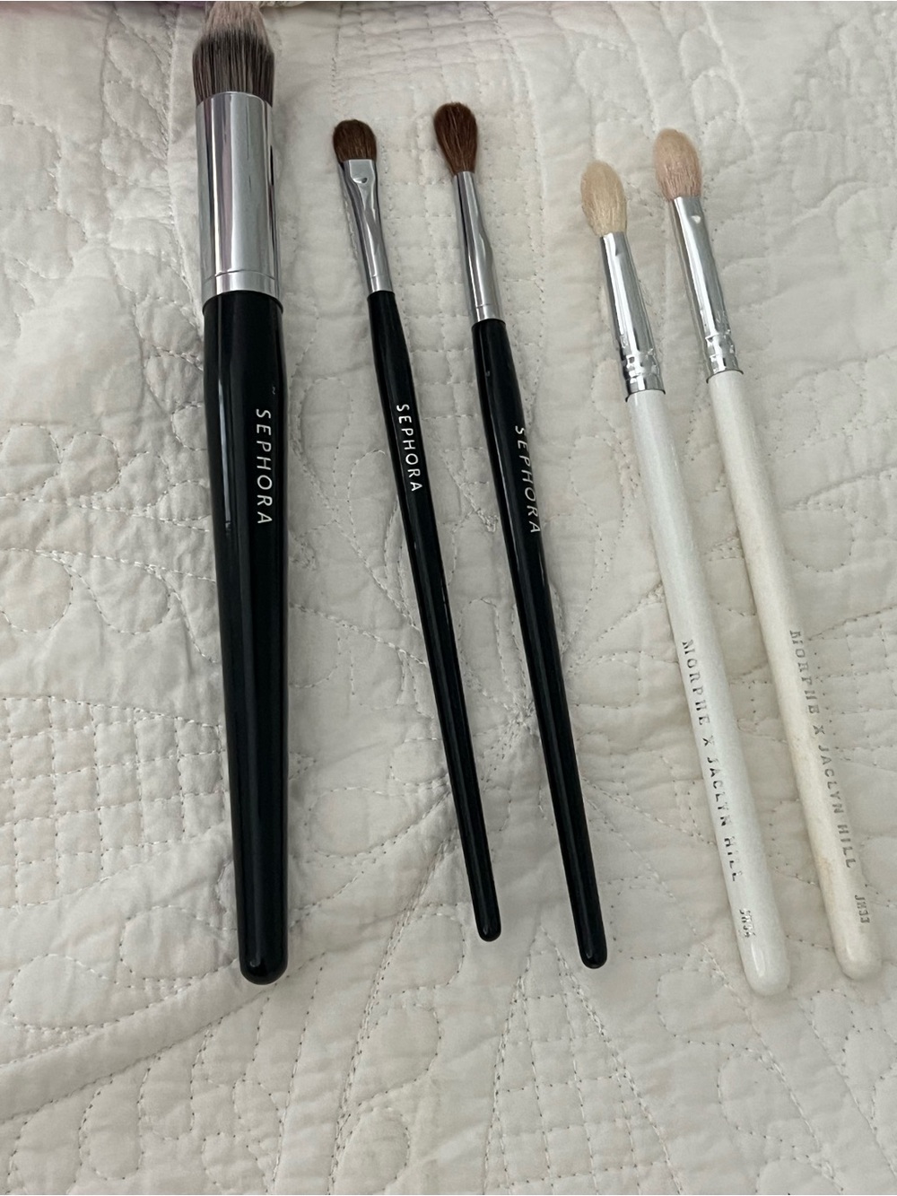 Sephora & Morphe Eye Brush Set – Black and White